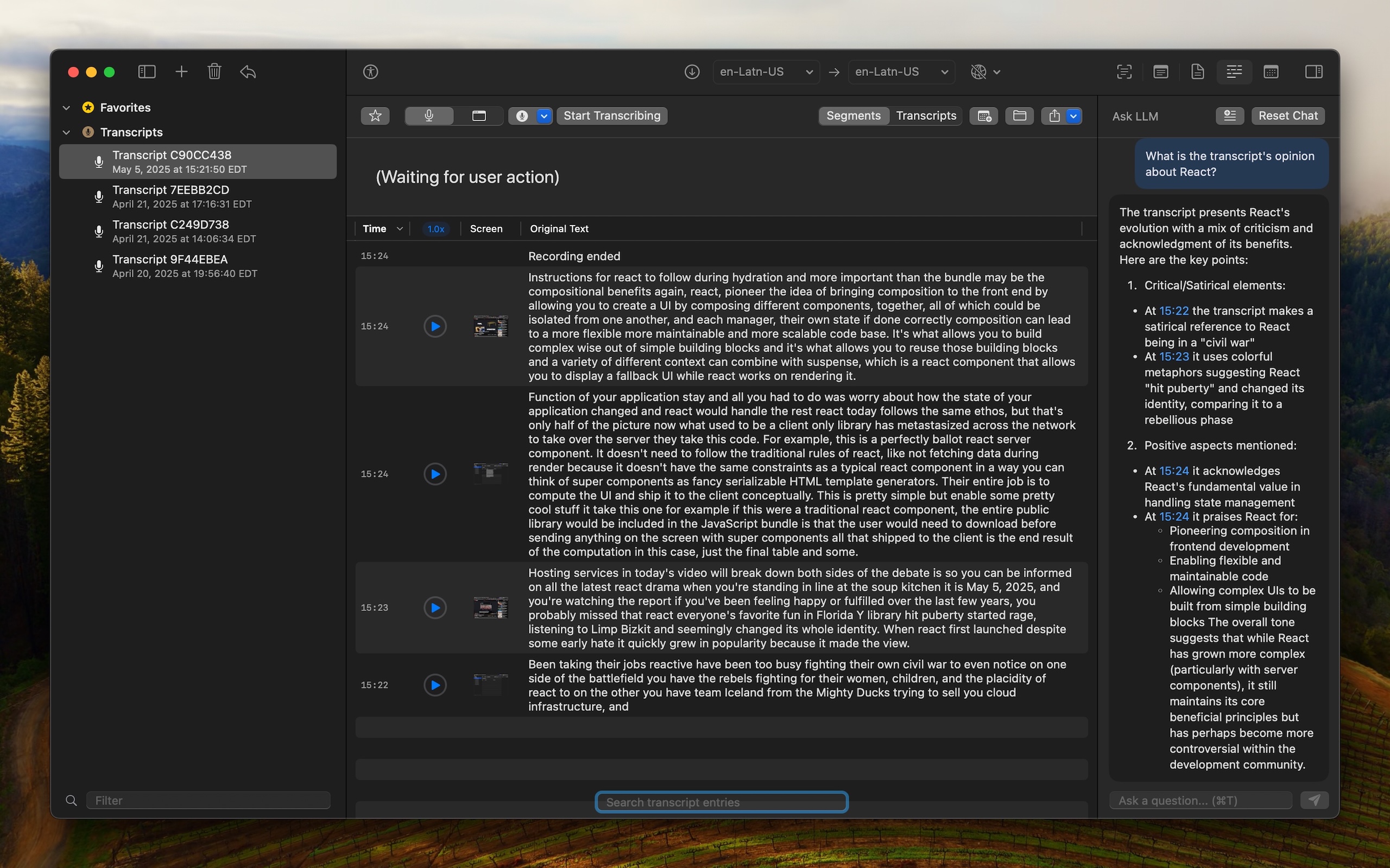 TranscribeTranslate Screenshot 2